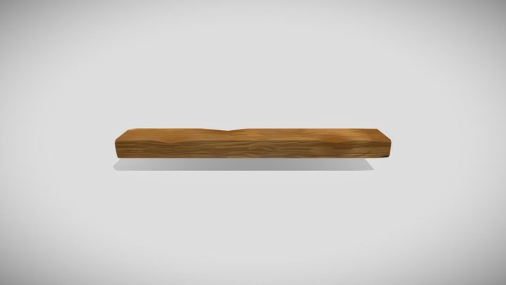 Wooden_ Plank 3D Model