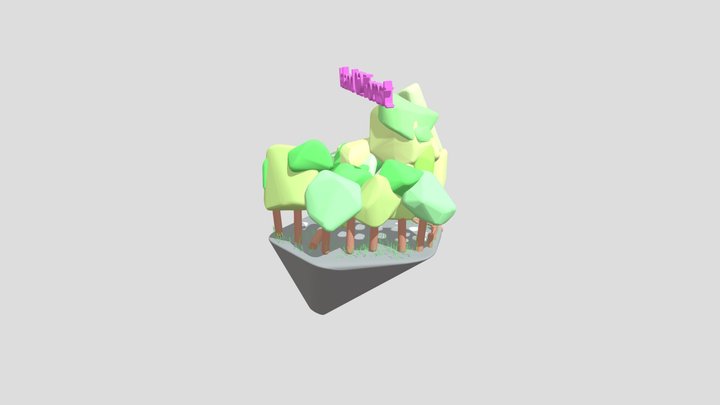 Floating Islands 02 3D Model