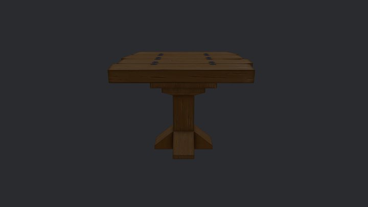 Stylized Table 3D Model