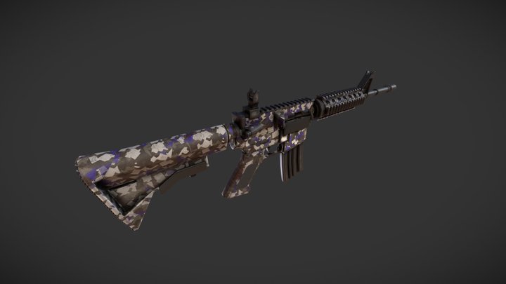 M4A1 3D Model