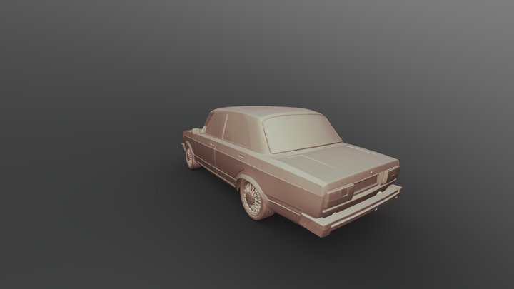 Vaz-2105 Printable 3D Model
