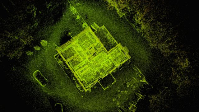 Colonial House & Forestry - Laser Scan 3D Model