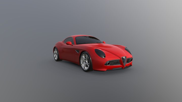 2007 Alfa Romeo 8C Competizione 3D Model
