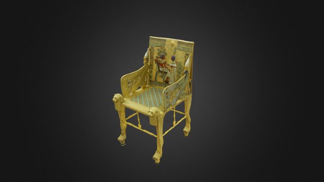 Golden Throne 3D Model