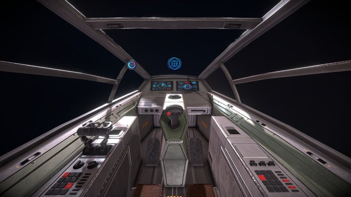Hi-Rez Spaceships Cockpit Sample 3D Model