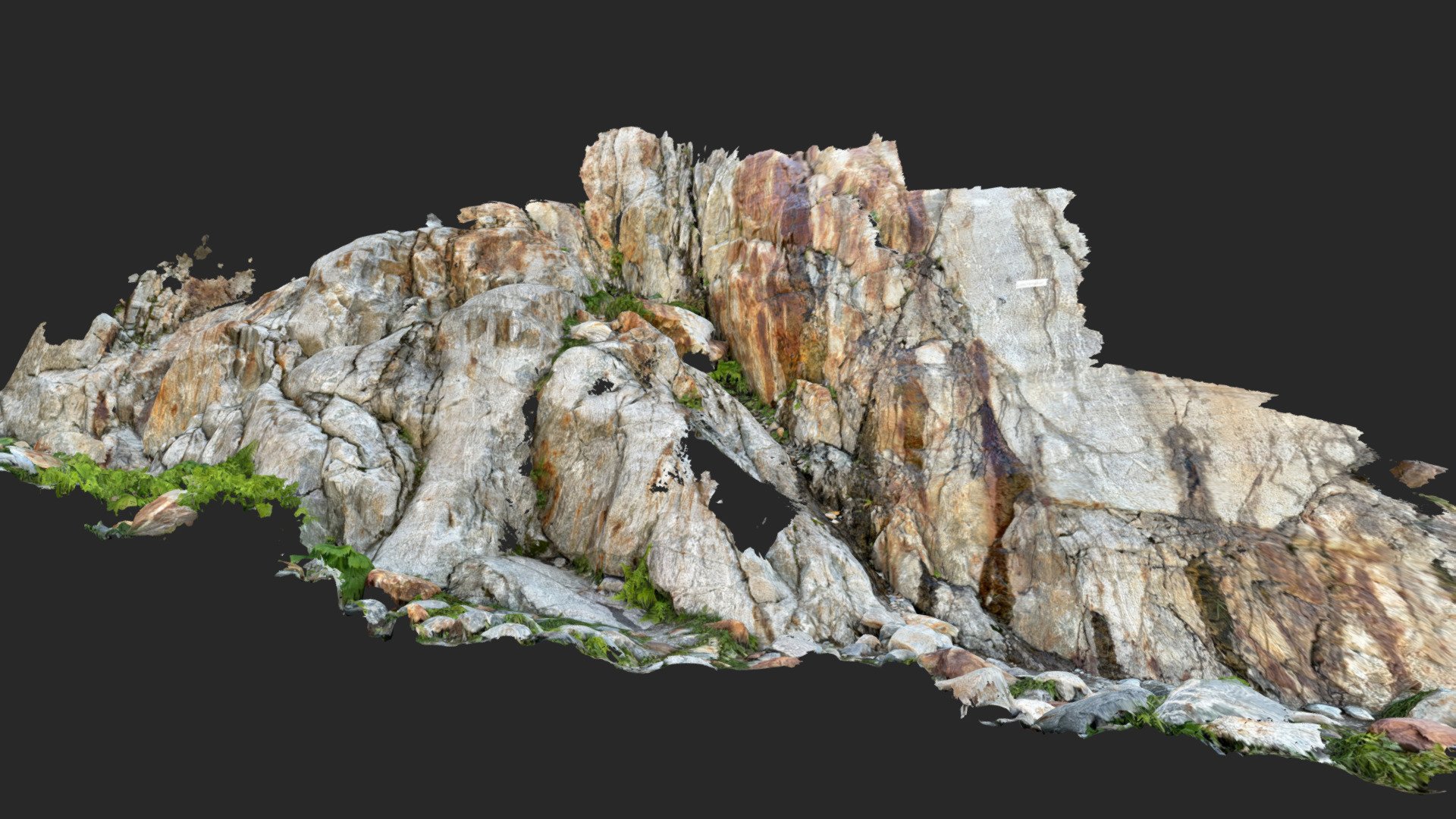 Rock Cliff lidar scan — Sketchfab embed 3D viewer
