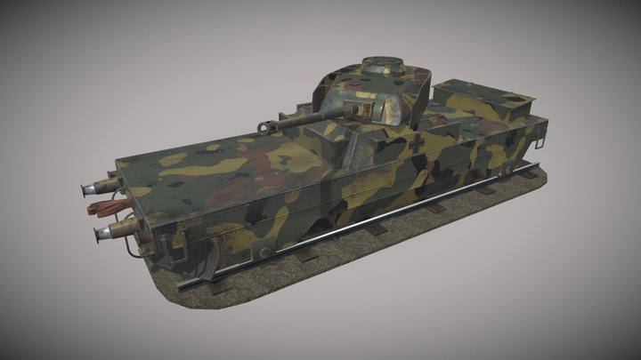 BP44-TankHunter car 3D Model