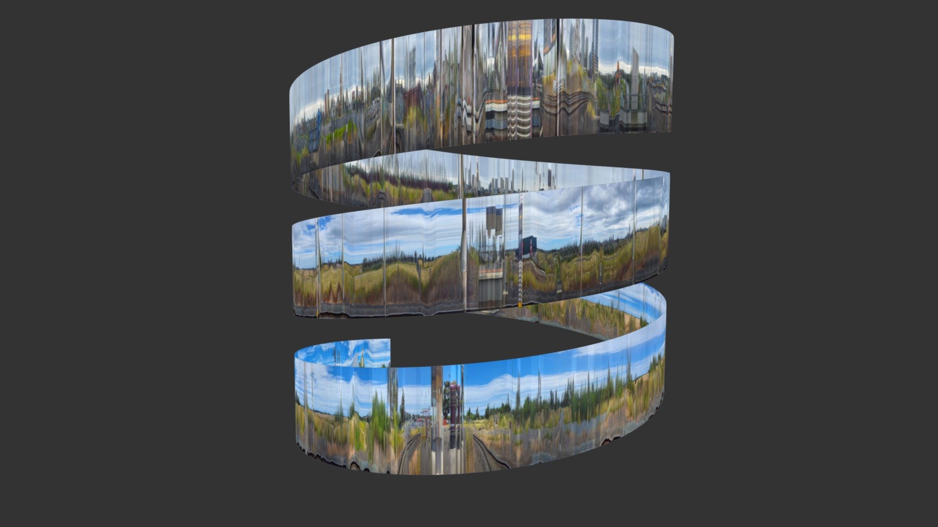 Geelong to Melbourne 3D model by Paul Bourke (pbourke) [4d849eb