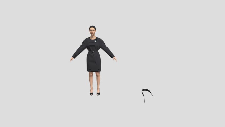 WOMEN'S DRESS 3D Model