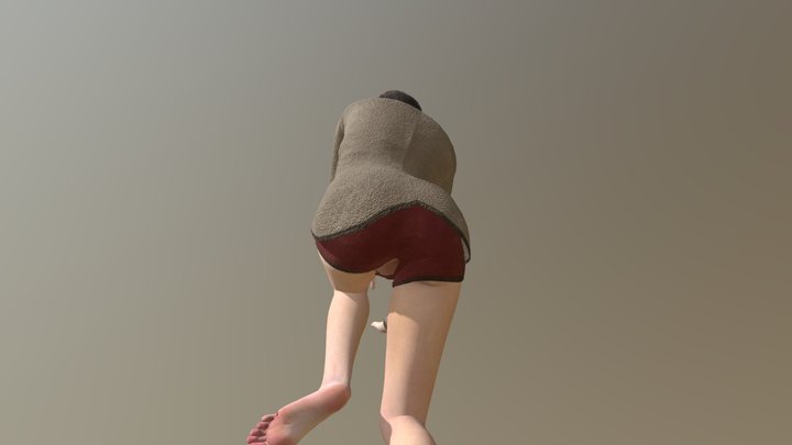 Fiery (crawling) 3D Model
