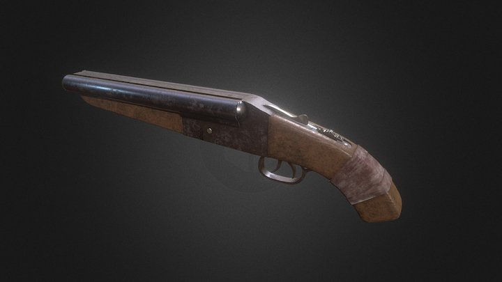 Sawn-Off Shotgun 3D Model