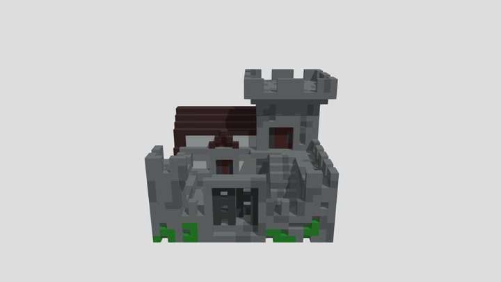 Voxel Fort 3D Model