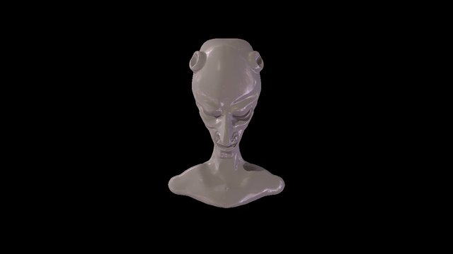 Alien Head01 3D Model