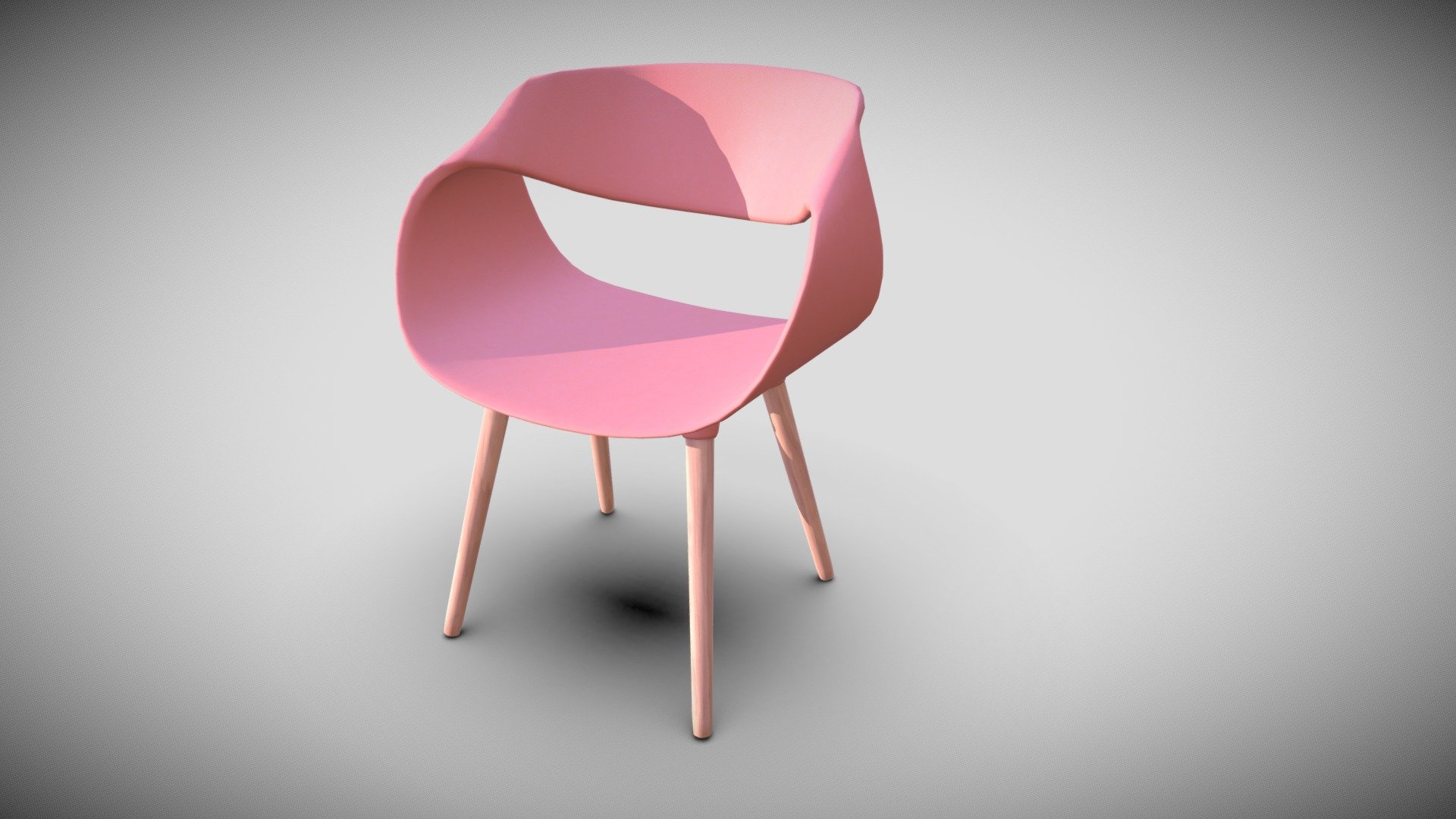 Design chair plastic Buy Royalty Free 3D model by lampyre3d [4d87a15] Sketchfab Store