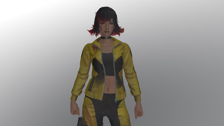 Kelly [ free fire 3d model ] 3D Model