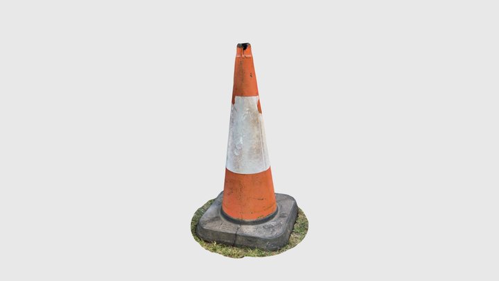 Traffic Cone 2 3D Model