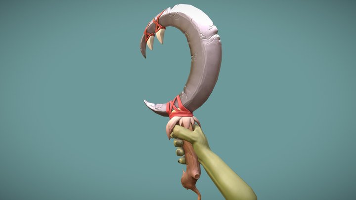 Goblin Moon Blade 3D Model
