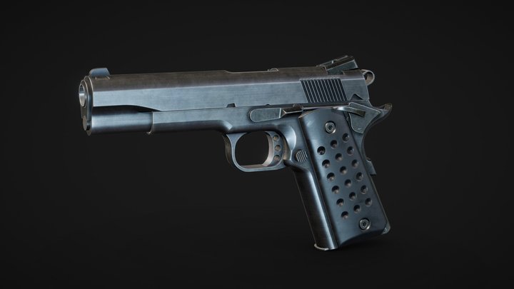Colt 1911 game ready 3D Model