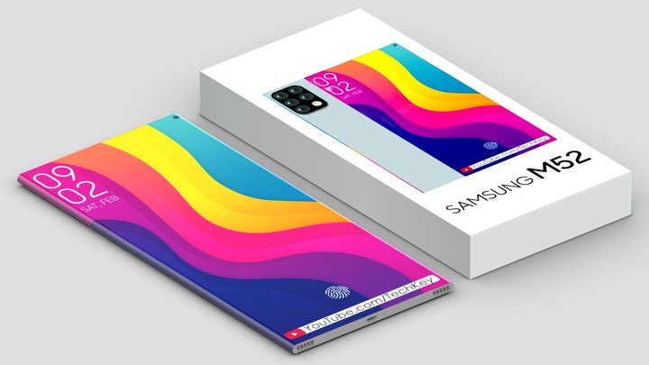 Samsung M52 Box2 3D Model