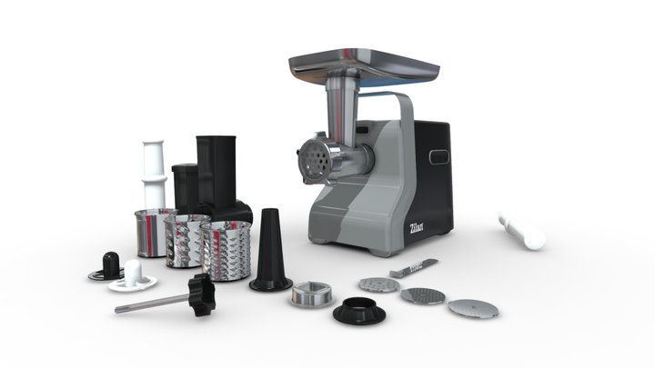 9in1 Meat Grinder - ZLN0126 3D Model
