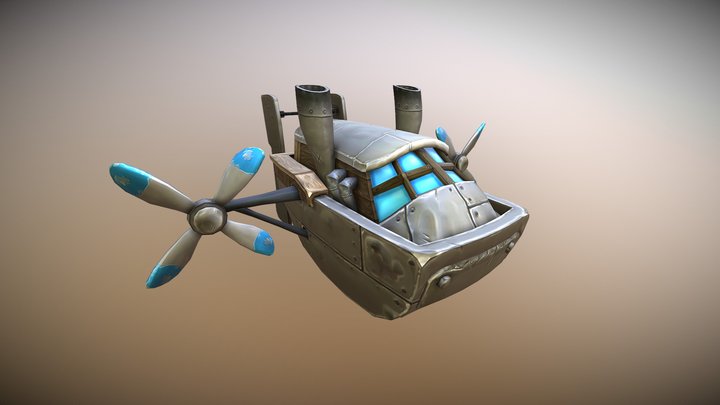 Tower Wars Dropship 3D Model