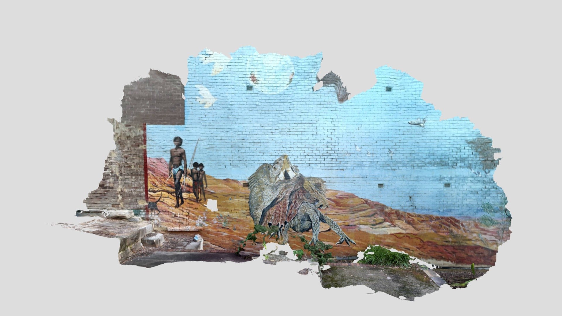 POLYCAMAI / Grafitti Wall With Indigenous Boy