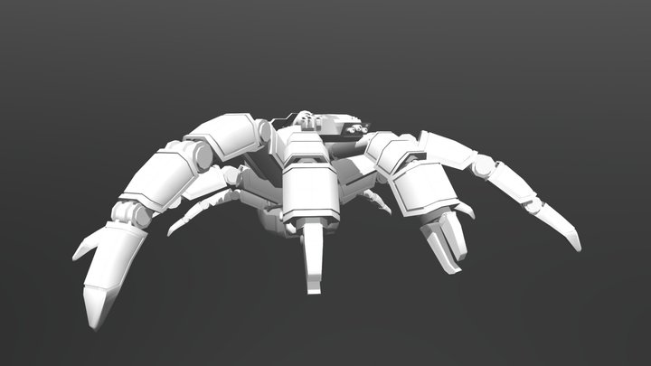 Big Crabby Mech 3D Model