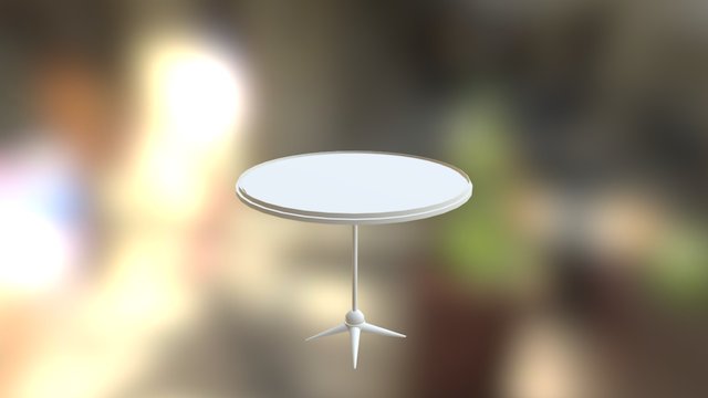 Food Court Table 3D Model