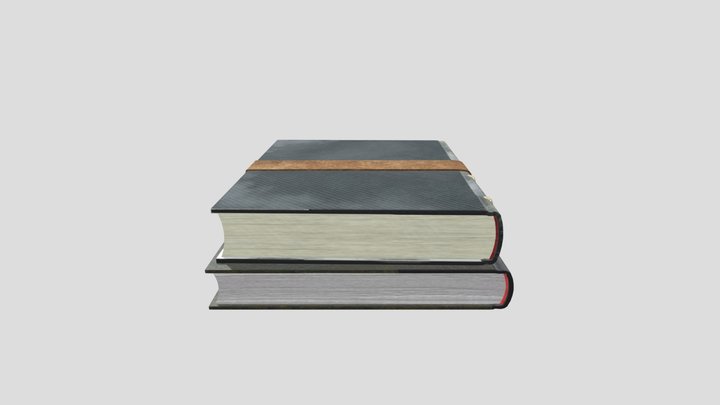 Bound Books 3D Model