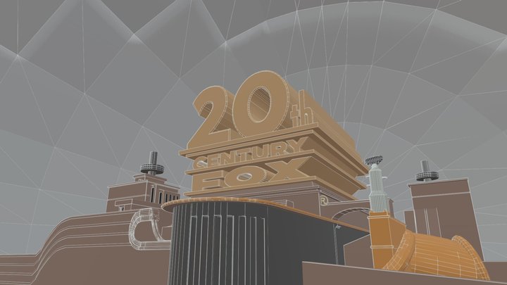 20th Century Fox Logo Remastered In Blender 3D Model