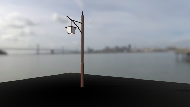 Japanese Park Light 3D Model