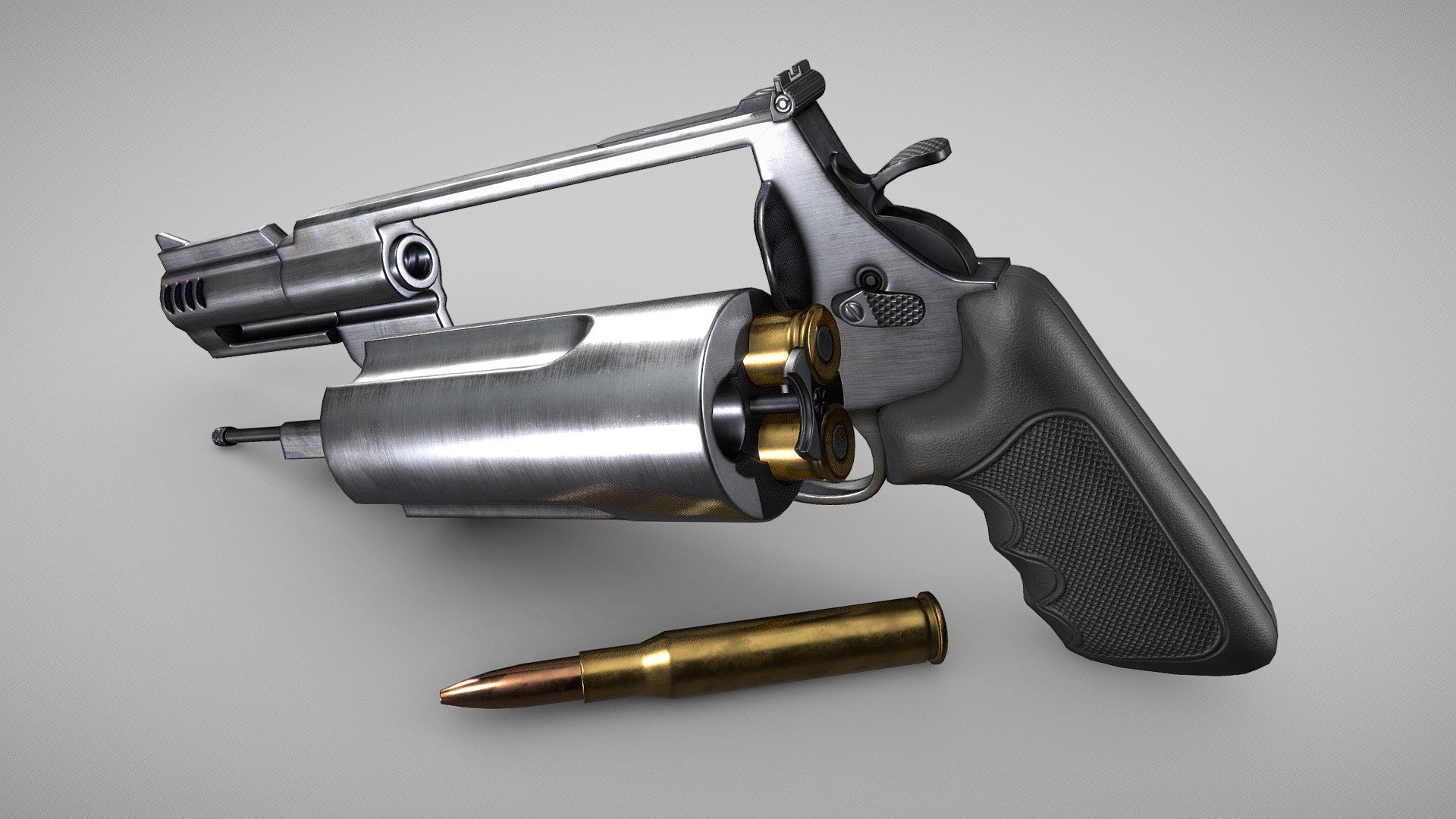 50 Cal Revolver Buy Royalty Free 3d Model By Stefan Engdahl Stefanengdahl 4d8ec55