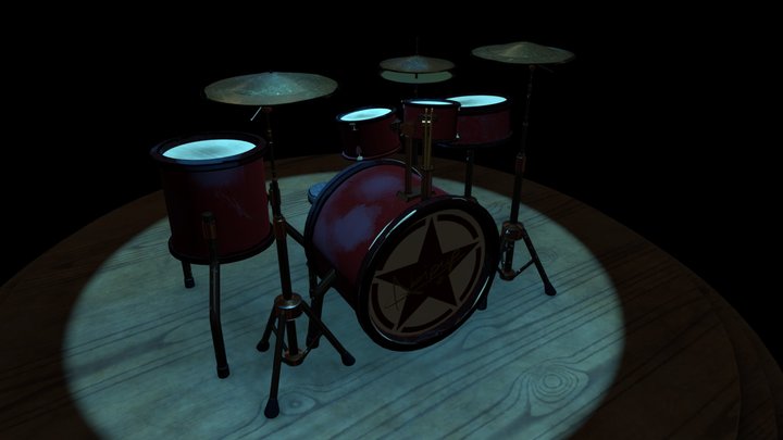 Abipup Drums 3D Model