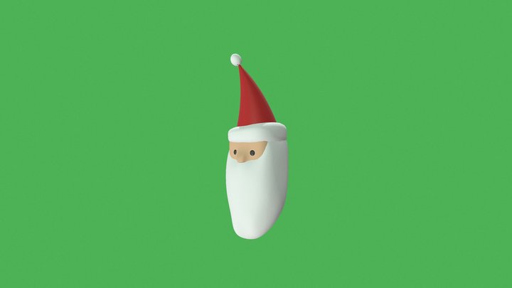 Cartoon Santa Claus 3D Model