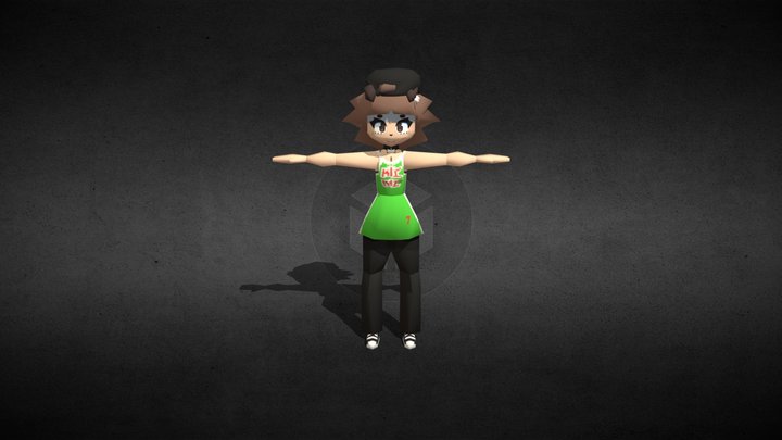 Mimi Low Poly Fam3 3D Model