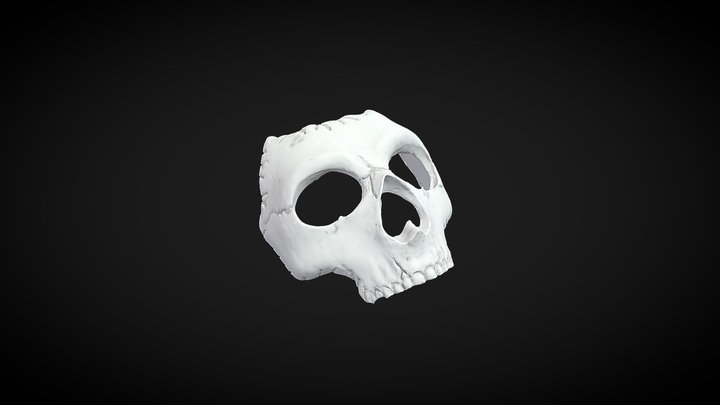 Máscara Ghost Jawbone - MW2019 3D Model