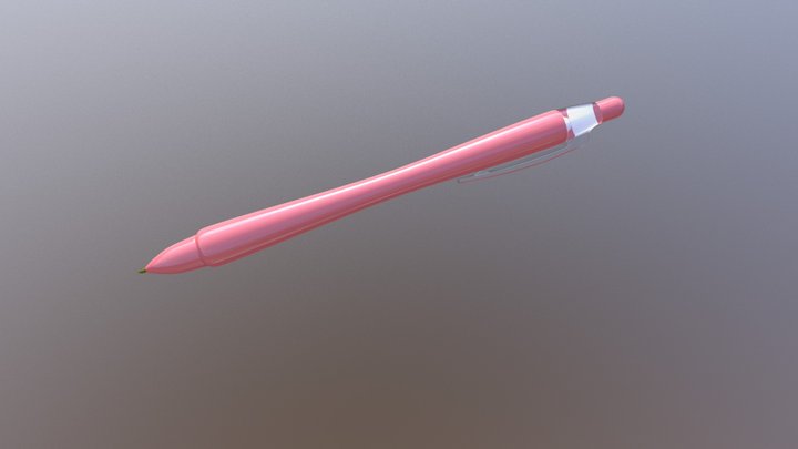 Pink Ball Pen 3D Model