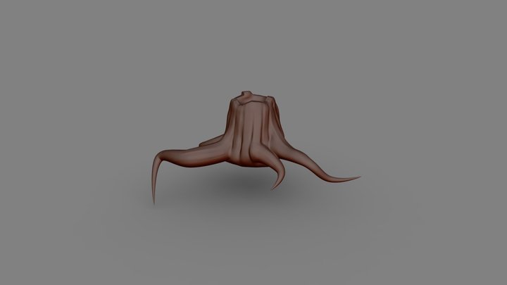 Tree Stump 3D Model