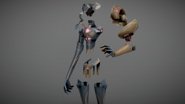 1061448054劉耀之_低模練習_神威之泰坦 3D Model