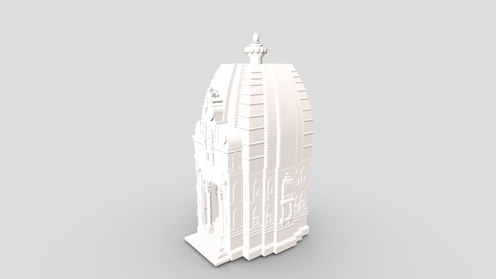 Dashal Temple Rhino Mesh 3D Model