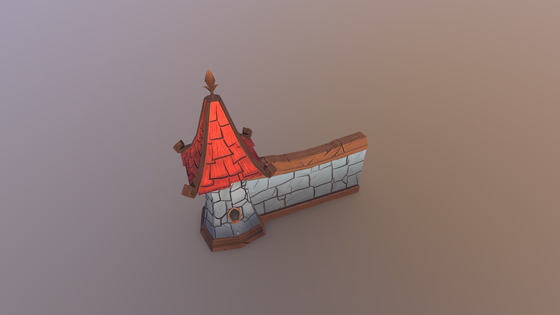 Oriental Stylized Wall