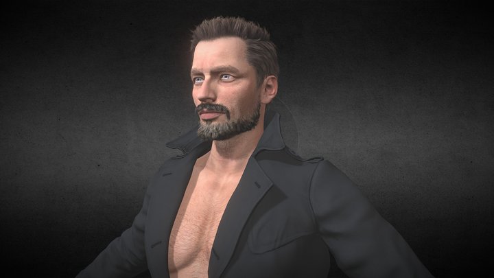 Male Character 3D Game-Ready Model 3D Model