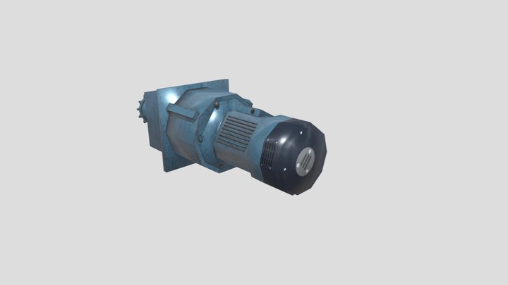 Blue motor 3D Model