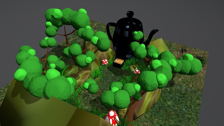 Teapot Cottage 3D Model