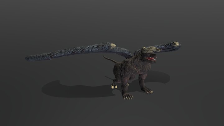 Bear Dragon Chimera 3D Model