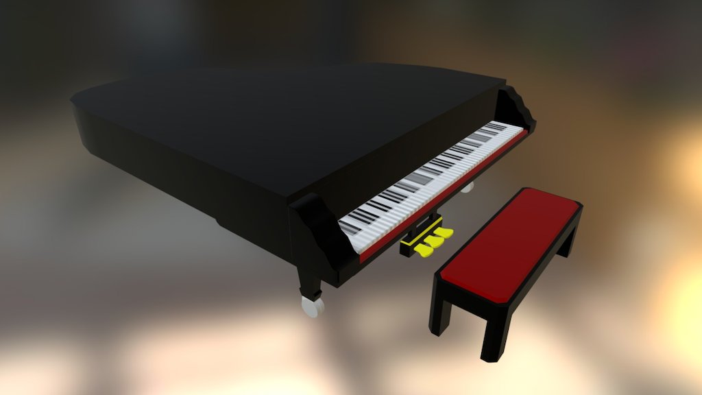 Piano - 3D model by Jay (@fruitpunchsamurai) [4d9e6dd] - Sketchfab