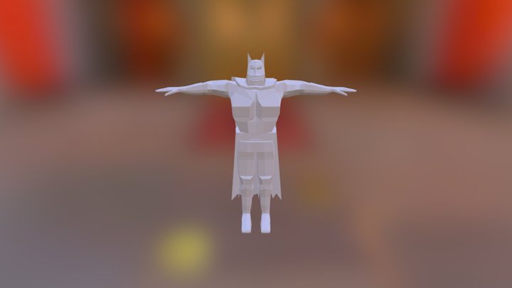 Lowpoly Batman 3D Model