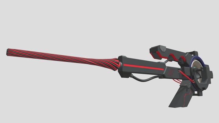Black Barrel Fate Grand Order 3D Model