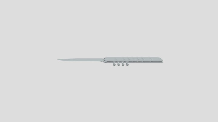 Butterly Knife V1 3D Model