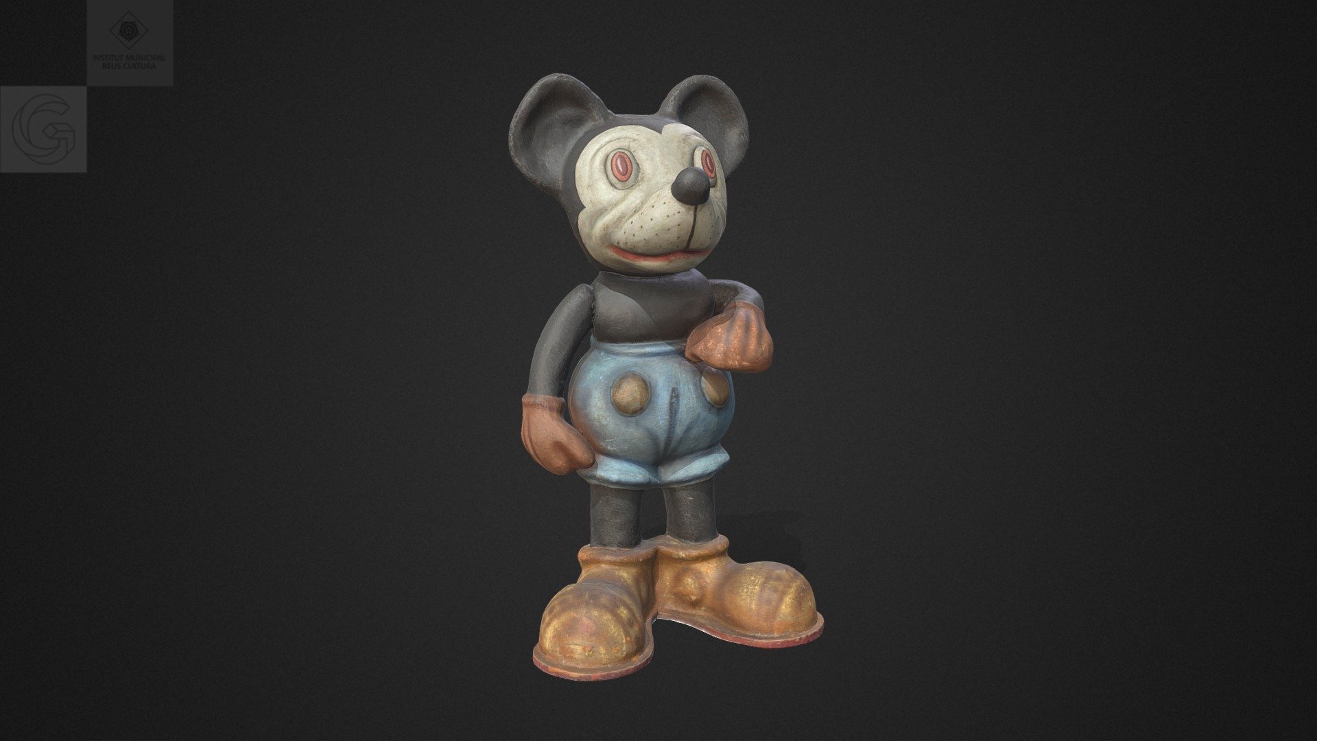 Mickey Mouse, Museu de Reus — Sketchfab embed 3D viewer